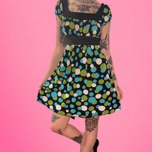 Vintage Y2K 2000s polka dot dress